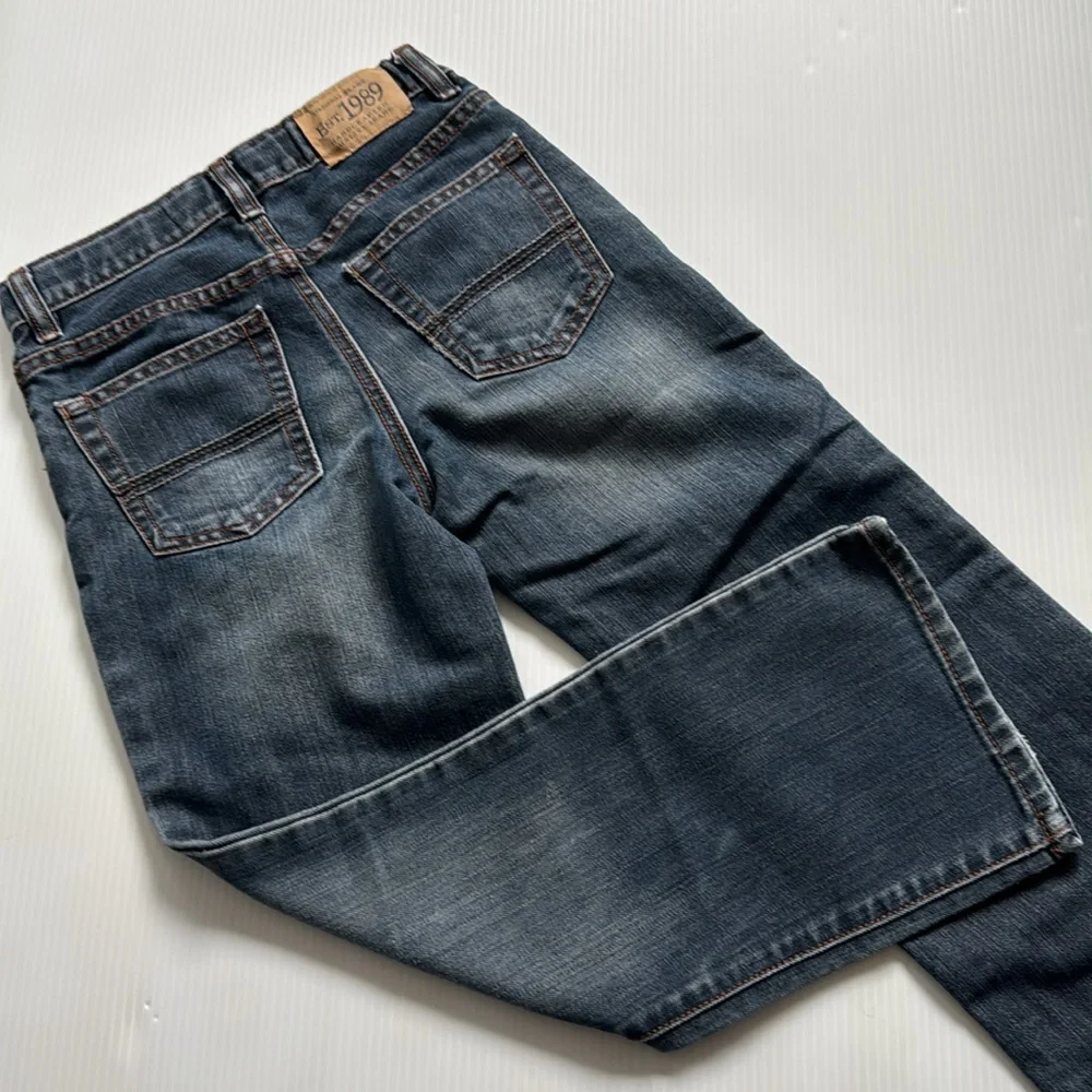 1989 Place Boys Boot cut - Blue Jeans.  Size 7
